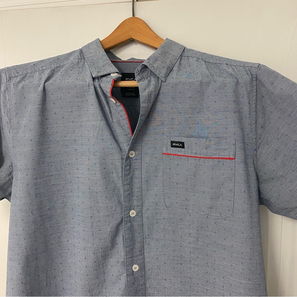 RVCA Mens Shirt Size Large Slim